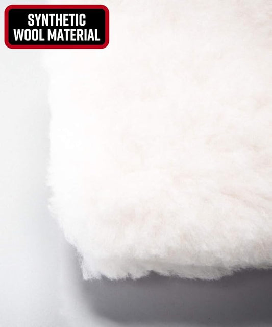 Adam's Polishes 10 Professional Wool Wash Pad - Plush Synthetic Car Wash Pad is Gentle On Auto Paint Without Worry of Scratches or Swirls - Car Soap & Wax Safe Detailing Tool for Car or Truck