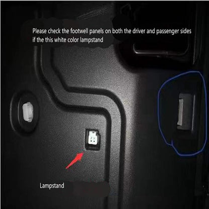 Ambient Light Central Console Box Footwell Glove Box Light for Toyota Corolla NX RX Subaru SAI RAV etc. (BLUE)