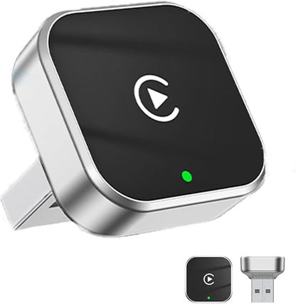Wireless CarPlay Adapter 2026 Upgrade 2IN1 CarPlay Android Auto Mini USB Dongle, Turns Factory Wired to Wierelss, Plug and Play, No Delay, for 2016+ Cars