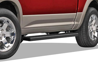 APS Running Boards 5in Black Compatible with Ram 1500 2009-2018 Crew Cab & Ram 2500 3500 2010-2026 Stainless Steel (Nerf Bars Side Steps Side Bars)
