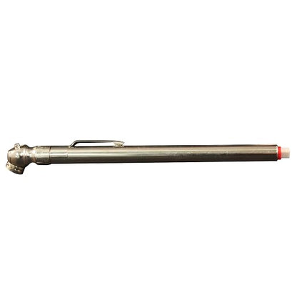 Milton S-921 Pencil Tire Pressure Gauge, Passenger Car, with Built-in Deflator Valve, Durable Plated Brass, Pressure Measured in PSI & kPa (Pack of 2)