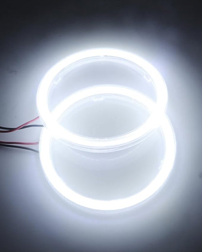 Qasim 1-Pair Super White 100MM 72SMD COB LED Halo Ring Angel Eyes with lampshade Cover Led DRL Fog Light 12V 24V