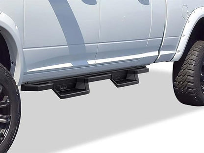 APS Stainless Steel Pocket Steps Running Boards Side Bars Compatible with Dodge Ram 2500 3500 2010-2026 Mega Cab