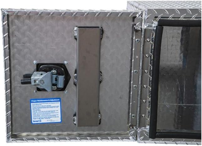 Buyers Products 1702230 Underbody Truck Tool Box with Barn Doors, 24x24x30 Inch, Diamond Tread Aluminum, Made in USA, Compression Latch, Weather Resistant, Toolbox for Flatbeds, Trailers & Work Trucks
