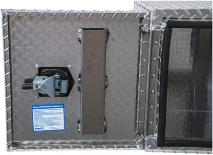 Buyers Products 1702230 Underbody Truck Tool Box with Barn Doors, 24x24x30 Inch, Diamond Tread Aluminum, Made in USA, Compression Latch, Weather Resistant, Toolbox for Flatbeds, Trailers & Work Trucks