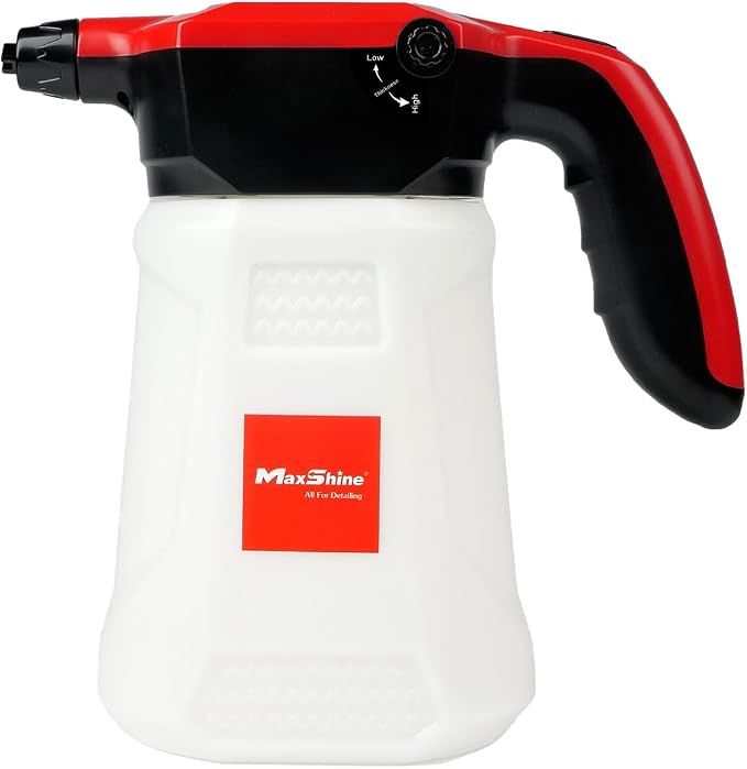 Maxshine Portable Cordless Foam Sprayer | 2L Capacity with 2600mAh Battery | Dual Spray Modes for Thick Foam | Electric Car Wash Foamer & Detailing Tool for Auto, Home & Garage Use