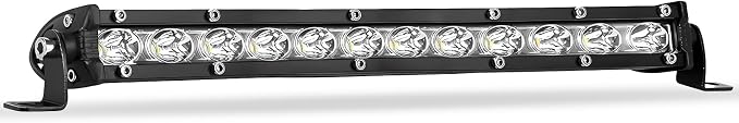 Zmoon 12 Inch LED Light Bar, 72W Spot Flood Combo Beam Light Bar, 8000 lm 6500K White, IP67 Waterproof Offroad Light Bars for Trucks, SUVs, ATVs, Boats