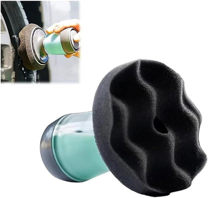 For Car And Truck Tire Shine Applicator With Integrated Pump Reservoir, Foam Brush For Smooth Tire Dressing Application And Reusable Pads