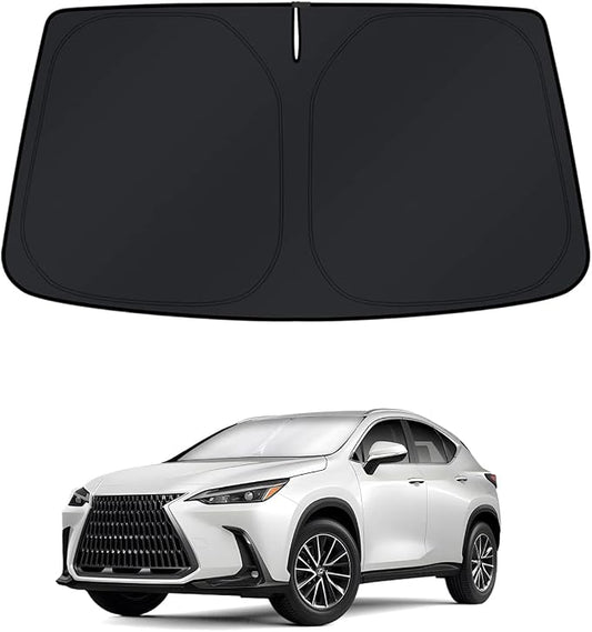 KUST Windshield Sun Shade for 2022-2023 2024 2025 2026 Lexus NX NX250 NX350 NX350h NX450h+ Sunshade Window Accessories Sun Visor Protector Foldable Block UV Rays