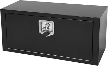 30 Inch Steel Underbody Truck Tool Box with T-Handle Lock Latch, Truck ToolBox Truck Storage Organizer Tool Box Chest For Organization And Storage, Job Tool Chest, 30"x 12"x 14" inch