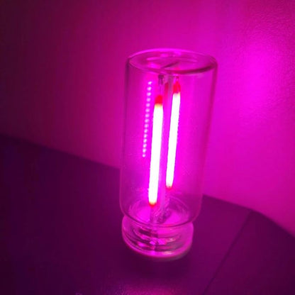 USB LED Atmosphere Light, Plug-in USB Ambient Retro Lamps, Mini LED Car Interface Charging Night Light for Hallway, Bedroom (Pink)