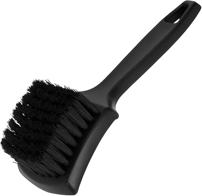 smilfuy 8.3×2.5 Inch Carpet Cleaning Brush, Scrub Brush for Floor Mats, Car Wheel Hub Cleaning Brush for Car Interior and Home, Car Wash Brush Automotive Tire Brush with Soft Bristle Short Handle