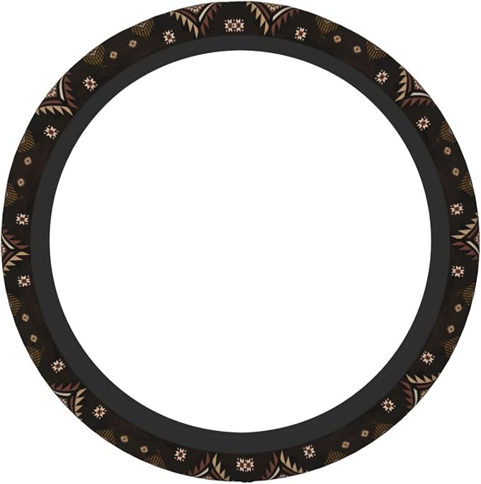 Southwest Pattern American West Steering Wheel Cover Anti-Slip,Sweat Absorption Universal 15 inch Steering Wheel Covers Cute car Accessories for Men Women