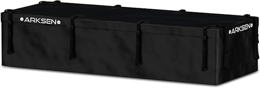 ARKSEN Roof Top Luggage Storage Bag for 84" x 39" Roof Baskets Waterproof 29 Cubic Feet (83.07"L x 33.07"W x 18.11"H) with 12 Straps Anti-Slip Mat 8 Door Hooks for All Vehicles with or without Rack