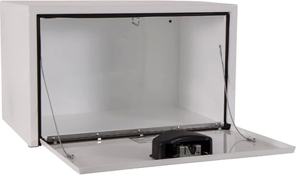 Buyers Products 1703203 Steel Underbody Truck Tool Box 14 x 16 x 30 Inch, White Powder-Coated 14 Ga Steel, Locking Stainless Paddle Latch, Drop Door, Weather-Resistant, Made in USA