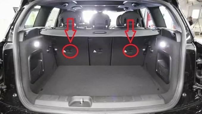 Trunk Rear Seats Organizer Cargo Net for Mini Cooper Clubman 2016-2024 – Envelope Style Cargo Net for Hatchback – Premium Mesh Car Trunk Organizer – Compatible with Mini Cooper Clubman