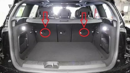 Trunk Rear Seats Organizer Cargo Net for Mini Cooper Clubman 2016-2024 – Envelope Style Cargo Net for Hatchback – Premium Mesh Car Trunk Organizer – Compatible with Mini Cooper Clubman