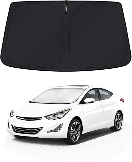 KUST Windshield Sun Shade for 2011–2016 Hyundai Elantra Window Accessories Shade Sun Visor Foldable Block UV Rays Keep Car Cooler