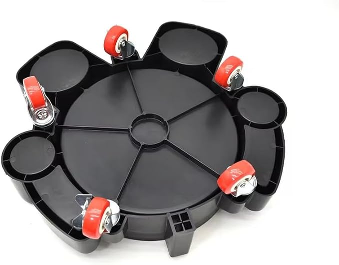 Bucket Dolly 5 Gallon Car Wash Professional Detailing Bucket Dolly with Heavy Duty Wheel Casters, Black (Style A)