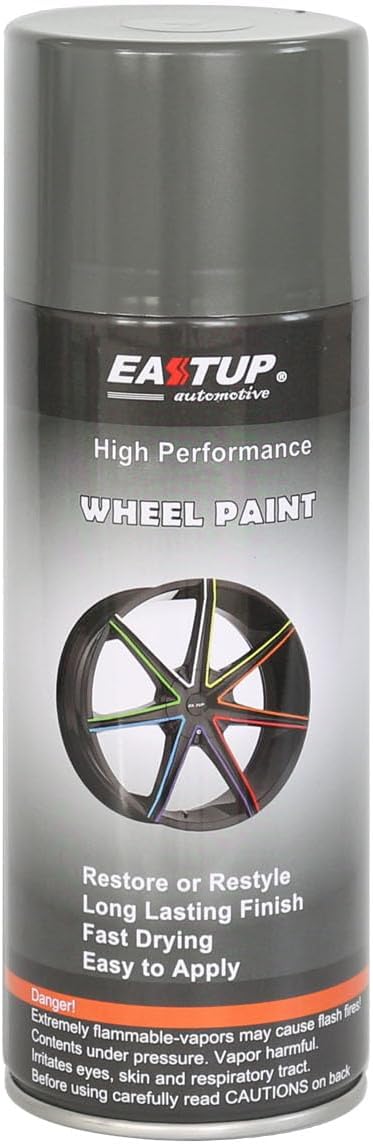 Premium Gray Wheel Paint - Brilliant Finish, High Durability, Fade-resistant, Quick Drying Rim Coating