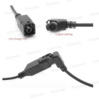 4Pin Car USB Adapter Plug Connector Cable Convertor for VW Skoda Octavia RCD 510 310 300 RNS315 w/Original USB Function