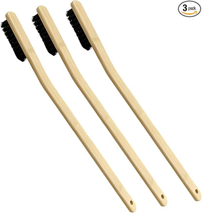 3PCS Car Cleaning Brush, 15.5 Inch Long Handle Tire Wash Brush, Small Car Detailing Brush for Wheel Rims & Fenders, Universal Brushes Set for Vehicle Interior, Home (38CM-14.9IN)