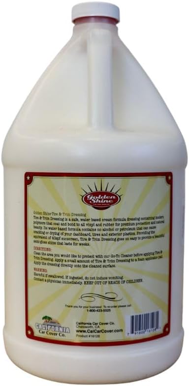 GOLDEN SHINE Tire & Trim Shine and Protectant Dressing 1 Gallon Bottle 16128