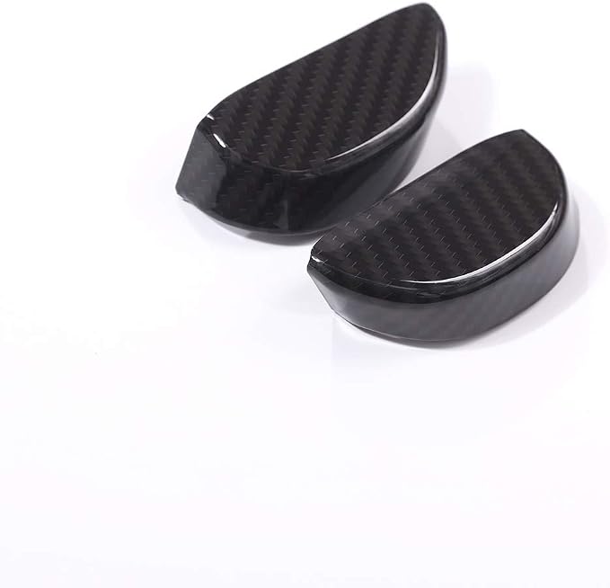 YIWANG Carbon Fiber Style ABS Car Safety Belt Decoration Frame Trim 2Pcs for Maserati Levante 2016 2017 2018 Auto Accessories