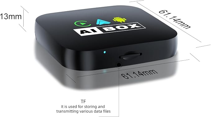 Wireless CarPlay/Android Auto Adapter with Netflix & YouTube, Upgraded Car Play Wireless Adapter for iPhone 8+& Android 11.0+, Plug & Play Dongle for Car, Smart AI Box Only for Cars with Wired CarPlay