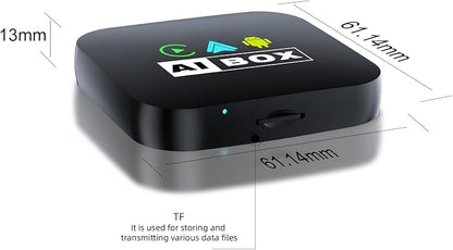 Wireless CarPlay/Android Auto Adapter with Netflix & YouTube, Upgraded Car Play Wireless Adapter for iPhone 8+& Android 11.0+, Plug & Play Dongle for Car, Smart AI Box Only for Cars with Wired CarPlay