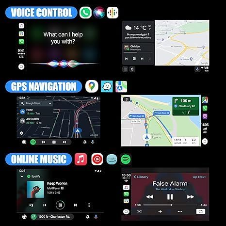Android Auto Wireless Adapter & Apple CarPlay Wireless Adapter, Converts Wired to Wireless CarPlay Dongle Plug & Play CarPlay Wireless Adapter for iPhone iOS 12+ / Android 11+& Cars from 2016+
