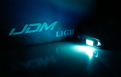 iJDMTOY Aqua Ice Blue USB Plug-in Miniature/Nano LED Car Interior Ambient Accent Lighting Kit