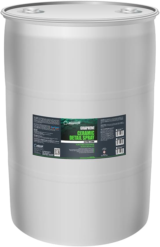 Nanoskin Graphene Ceramic Detail Spray 55 Gallons – Hydrophobic Waterless Quick Detailer for Car Detailing | Prolongs Waxes, Sealants & Coatings| Dust Buster, Clay Bar Lubricant, Drying Aid & More