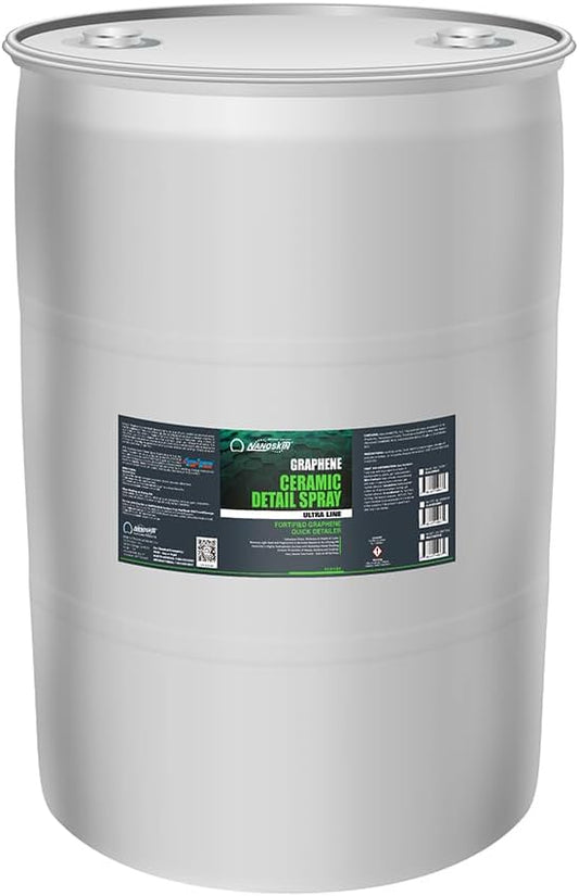 Nanoskin Graphene Ceramic Detail Spray 55 Gallons – Hydrophobic Waterless Quick Detailer for Car Detailing | Prolongs Waxes, Sealants & Coatings| Dust Buster, Clay Bar Lubricant, Drying Aid & More