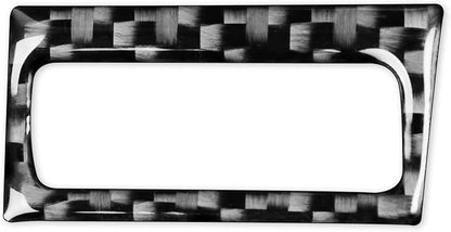 Real Premium Carbon Fiber Decor Compatible with Audi A3 S3 RS3 8V 2013 2014 2015 2016 2017 2018 2019 Car Gear Shift Panel Electronic handbrake Front Part Decal Auto Interior Accessories Sticker Black