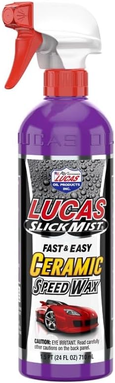 Lucas Oil 11294 Slick Mist Ceramic Speed Wax - 24 Ounce (Pack of 2)