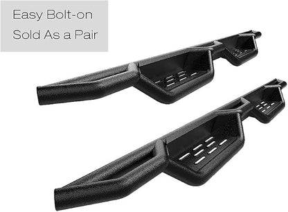 APS Black 6in Drop Down Bars Compatible with Chevy Silverado GMC Sierra 1500 2019-2026 Crew Cab & 2500 HD 3500 HD 2020-2026 (Silverado 1500 LTD Sierra 1500 LD 2022)