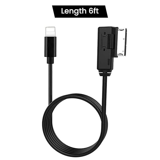 AMI Music Interface Aux Cable Compatible with A3/A4/A5/A6/A8/S4/S6/S8/Q5/Q7/R8/TT with MMI 3G+ System for 13 Pro, 13 Pro Max,14, 14 Pro, 14 Pro Max (6 FT)