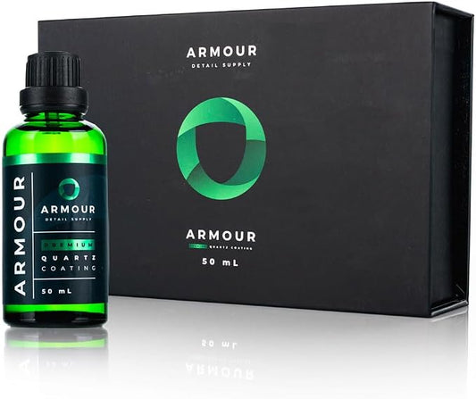 Armour Detail Supply - Armour Quartz Coating - Chemical & Scratch-Resistant Ceramic Coating for Cars, Chrome & Plastic Trim - 50ml