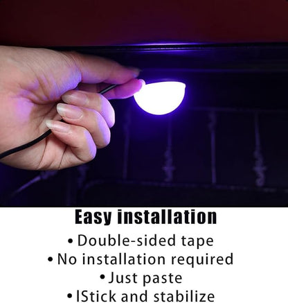 Car Interior LED Lights,Car Accessories, Automotive Ambient Neon Light Kit with USB Port, Gifts for Men and Women, 4 in 1 Decoration Lights for Car, Garden, Home, Party (Blue)