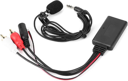 Car Radio Adapter Module,Bluetooth AUX Module 2 Cable Adapter with Easy Microphone for for for