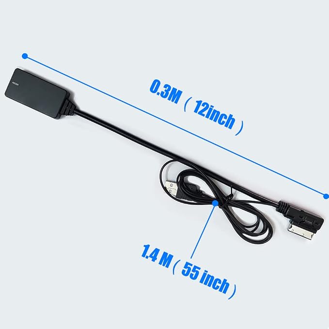 Bluetooth Adapter Compatible with A3 A4 A5 A6 A7 A8 S3 S4 Q3 Q5 Q7 TT TTS Car Apple Android Phone Music AMI Interface Wireless Cable Devices