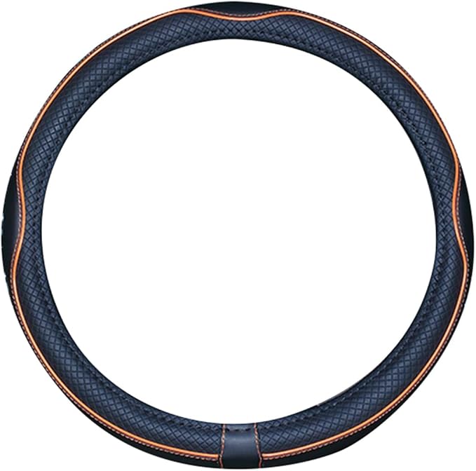 Mayco Bell 2019 New Microfiber Leather Car Extra Large Steering Wheel Cover for Big Trucks (17.5-18'', Orange)