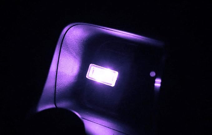 iJDMTOY Purple Magenta USB Plug-in Miniature/Nano LED Car Interior Ambient Accent Lighting Kit