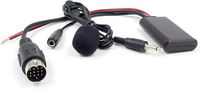 Car Bluetooth Receiver Module for Kenwood CA-C2AX KCA-iP500 CA-C1AX 13Pin Radio Stereo Aux Cable Adapter Wireless Audio Input