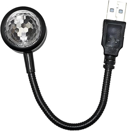 Star Projector Night Light, Portable USB LED Ambient Light - 4 Colors & 9 Modes Atmosphere Star Lights for Car Decor, Ceiling, Bedroom, Party (1PC)