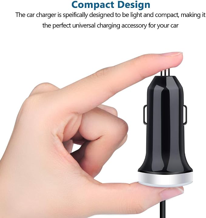 USB C Car Charger, 3.4A Fast Charging Car Adapter+3ft Type C Cable for Samsung Galaxy S26 S25 S24 S23 S22 S21 S20 S10 Note 20 A10E A20 A50 A51 A71,LG Stylo 6/5 G7 V60 ThinQ Moto G8 Google Pixel 4 3a