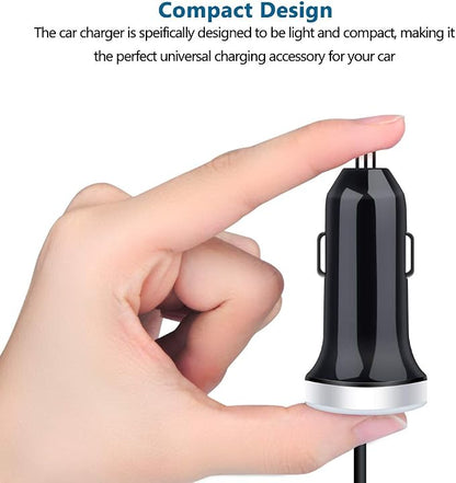 USB C Car Charger, 3.4A Fast Charging Car Adapter+3ft Type C Cable for Samsung Galaxy S26 S25 S24 S23 S22 S21 S20 S10 Note 20 A10E A20 A50 A51 A71,LG Stylo 6/5 G7 V60 ThinQ Moto G8 Google Pixel 4 3a