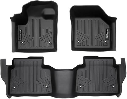 SMARTLINER All Weather Protection Custom Fit 2 Row Floor Mat Liner Set Compatible with 2020-2025 Land Rover Discovery Sport