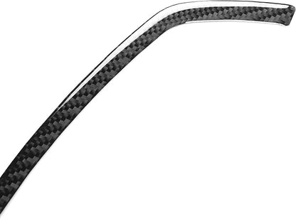 Compatible with Dodge Charger 2008 2009 2010 Real Premium Soft Carbon Fiber Decor Car Speedometer Trim Strip Sticker Interior Accessories Decal Cover Black